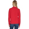 image:imageNautica Womens VNeck Cable Polo Long SleeveHaute Red