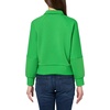 image:imageNautica Womens Zipper Collared Ribbed Pullover SweatshirtNew Leaf
