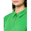 image:imageNautica Womens Zipper Collared Ribbed Pullover SweatshirtNew Leaf