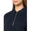 image:imageNautica Womens Zipper Collared Ribbed Pullover SweatshirtNight Sky