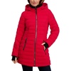 image:imageNautica Womens 34 Length Midweight Puffer JacketNautica Red