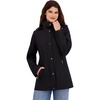 image:imageNautica Womens Bonded Rain Jacket with Bib InsertBlack
