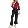 image:imageNautica Womens Button Pocket Wide Leg Sailor JeansBlack