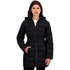 image:imageNautica Womens Flex Fit Belted Puffer JacketMidnight Black