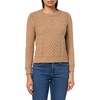 image:imageNautica Womens Long Sleeve Anchor Crewneck SweaterCamel
