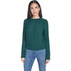 image:imageNautica Womens Long Sleeve Cable Crewneck SweaterForest