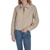 image:imageNautica Womens Long Sleeve Cotton Collared Zip Front JacketIrish Creme