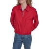 image:imageNautica Womens Long Sleeve Cotton Collared Zip Front JacketScarlet