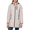 image:imageNautica Womens Midweight Stretch Puffer Jacket With Faux Fur Lined HoodLimestone