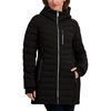 image:imageNautica Womens Midweight Stretch Puffer Jacket with Storm CuffsOnyx