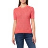 image:imageNautica Womens Short Sleeve Crew Neck Cable Solid SweaterCoralie
