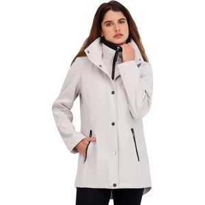 image:imageNautica Womens Bonded Rain Jacket with Bib InsertStone