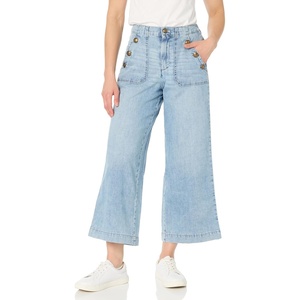 image:imageNautica Womens Button Pocket Wide Leg Sailor JeansBlue Voyage
