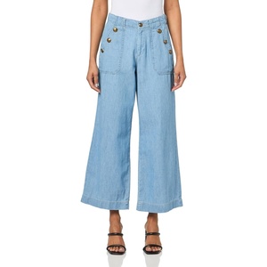 image:imageNautica Womens Button Pocket Wide Leg Sailor JeansLucia Wash