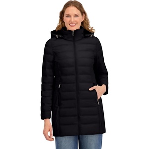 image:imageNautica Womens Chevron Stretch Puffer JacketBlack