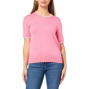 image:imageNautica Womens Crew Neck Solid Short Sleeve SweaterPeonyBright White