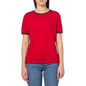 image:imageNautica Womens Crew Neck Solid Short Sleeve SweaterScarlet Sky Captain