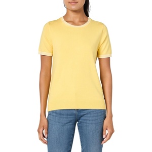 image:imageNautica Womens Crew Neck Solid Short Sleeve SweaterSnapdragon Combo