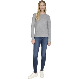 image:imageNautica Womens Crewneck Pullover Cable Long SleeveFog Heather