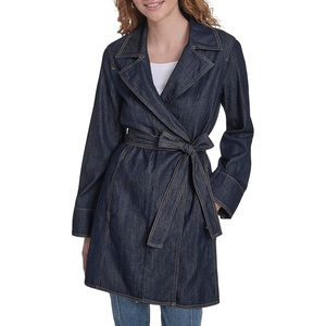 image:imageNautica Womens Denim Jean Trench Jacket OuterwearRinse