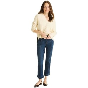 image:imageNautica Womens Flare Denim DemiBootcut Cropped Flare JeansSailor Blue