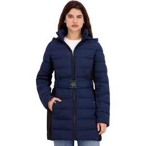 image:imageNautica Womens Flex Fit Belted Puffer JacketBluenight Navy