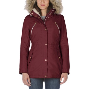 image:imageNautica Womens Heavyweight Stretch Puffer JacketZinfandel