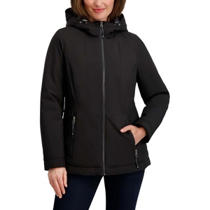 image:imageNautica Womens Lightweight Rain Jacket  Water Resistant Quilted Lining Lightweight Design Windbreaker Styling Lightweight Weather ProtectionBlack