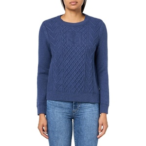 image:imageNautica Womens Long Sleeve Anchor Crewneck SweaterDenim Heather