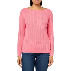 image:imageNautica Womens Long Sleeve Cable Boatneck SweaterConfetti