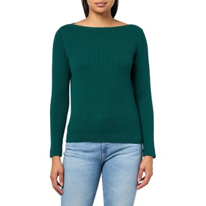 image:imageNautica Womens Long Sleeve Cable Boatneck SweaterForest