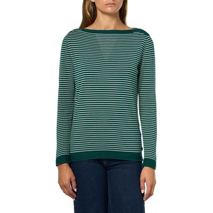 image:imageNautica Womens Mariner Stripe Pullover Boatneck Long SleeveForest Multi