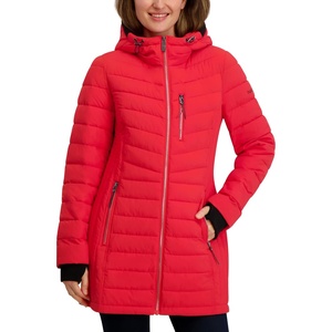 image:imageNautica Womens Midweight Stretch Puffer Jacket with Storm CuffsRose Coral