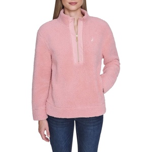 image:imageNautica Womens Mockneck Fleece Sweater PulloverBridal Rose