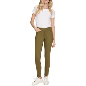 image:imageNautica Womens Skinny Fit Solution Sateen PantDark Olive