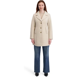 image:imageNautica Womens Soft Faux Wool PeacoatCream