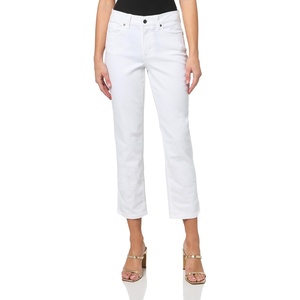 image:imageNautica Womens Straight Ankle Denim Mid Rise Relaxed JeanWhite