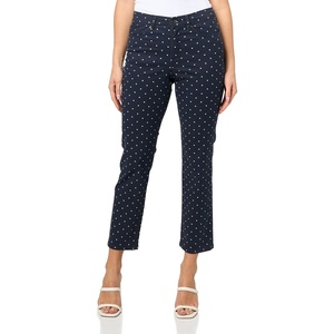 image:imageNautica Womens Straight Ankle Paisley Bay Straight Ankle PantsNight SkyBright White