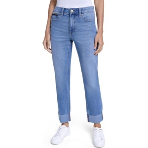 image:imageNautica Womens Straight Leg Denim Mid Rise JeanEmerson Wash