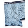 image:imageNautica Mens 3Pack Classic Cotton Stretch Boxer BriefsBlackAero BlueAnchor Print Aero Blue