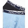 image:imageNautica Mens 3Pack Classic Cotton Stretch Boxer BriefsBlackAero BlueAnchor Print Aero Blue