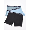 image:imageNautica Mens 3Pack Classic Cotton Stretch Boxer BriefsBlackAero BlueAnchor Print Aero Blue
