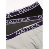 image:imageNautica Mens 3Pack Classic Cotton Stretch Boxer BriefsBlackCharcoalAlloy