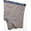 image:imageNautica Mens 3Pack Classic Cotton Stretch Boxer BriefsNautica RedPlatinum GreySail Print Peacoat
