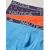 image:imageNautica Mens 3Pack Classic Cotton Stretch Boxer BriefsOrange PoppyAero BlueAnchor Peacoat