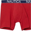 image:imageNautica Mens 3Pack Classic Cotton Stretch Boxer BriefsPeacoatHeather GreyNautica Red