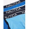 image:imageNautica Mens 3Pack Classic Cotton Stretch Boxer BriefsPeacoatSea CobaltAero Blue