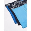image:imageNautica Mens 3Pack Classic Cotton Stretch Boxer BriefsPeacoatSea CobaltAero Blue