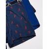 image:imageNautica Mens 3Pack Classic Cotton Stretch Boxer BriefsSea CobaltPeacoatLobster Print Blue