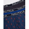 image:imageNautica Mens 3Pack Classic Cotton Stretch Boxer BriefsSea CobaltPeacoatLobster Print Blue